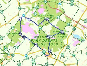 Route Drents Friese Wold